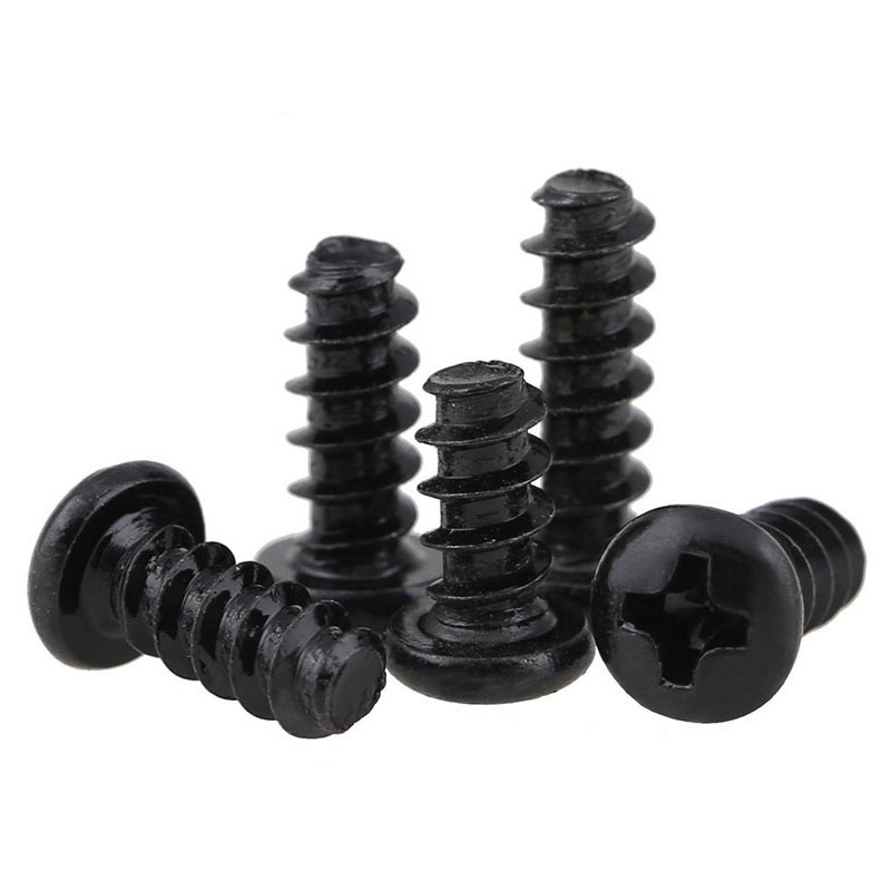 PB黑色圆头自攻平尾螺丝M1 M1.2 M1.4 M1.7 M2*3x4x5x6x8x10x12mm - 图3