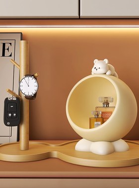 玄关钥匙收纳摆件入户门口桌面神器E轻奢高档客厅装饰乔迁新居礼