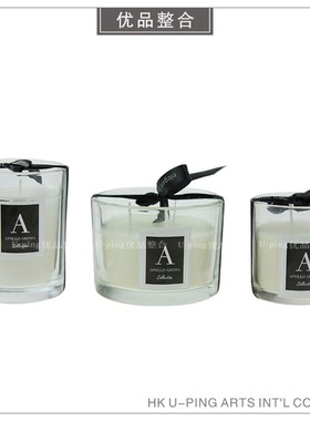 样板房卫生间现代简约软q装摆件家居饰品香薰蜡烛托盘组合ZH1371