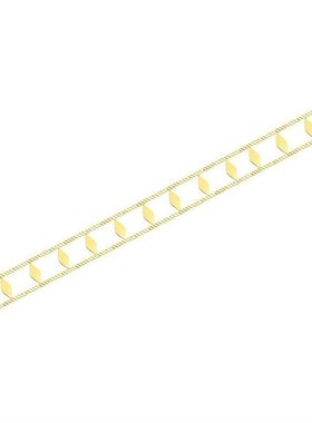 亮片复古风双层几何菱形颈链简约百搭T潮流女项链项圈