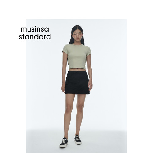 韩国26春季女士时尚简约短袖T恤MUSINSA STANDARD - 图0