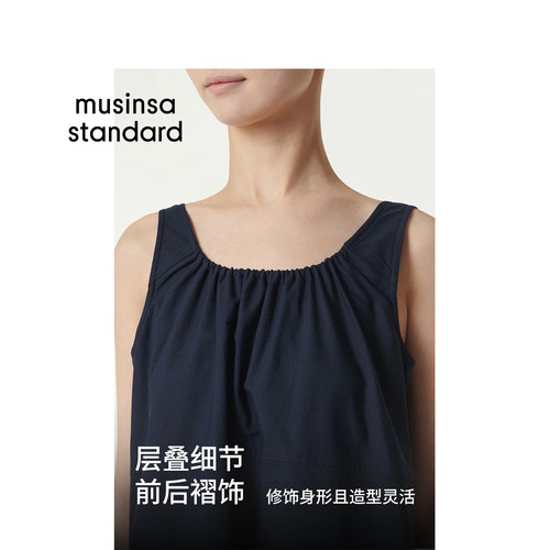 韩国26夏季新品女士简约休闲时尚连衣裙MUSINSA STANDARD - 图1