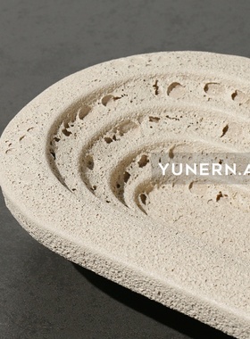 极简侘寂样板房间家居餐桌茶几陶瓷艺术售楼处玄关W收纳托盘摆件