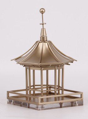 现代新中式茶具组合客厅茶几狮子托盘摆件样板房售U楼处玄关装饰