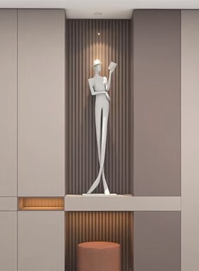 现代艺术高档抽象人物高级雕塑z摆件房间电视柜客厅玄关庭院艺术