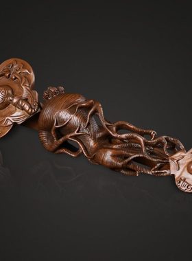 大仕缘紫铜工艺品家居客厅摆件如意人生开业乔迁生日礼品如意摆设