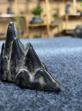 创意假山小摆件微景观鱼缸造景玄关新中式茶桌客厅装饰品禅意摆设