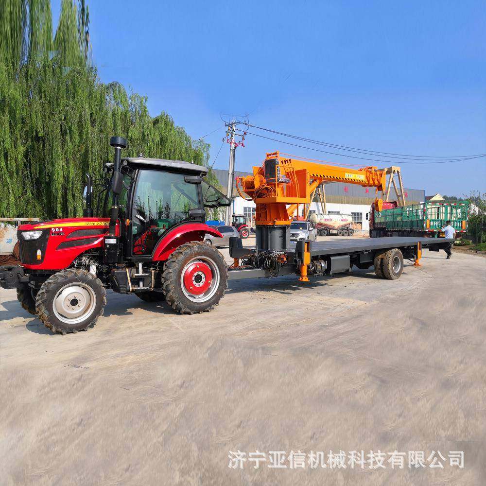 8吨平板随车吊液压伸缩拖拉机平板吊车工厂出售吊运两用平板车,淘宝优惠券,粉丝福利购,淘宝优惠卷