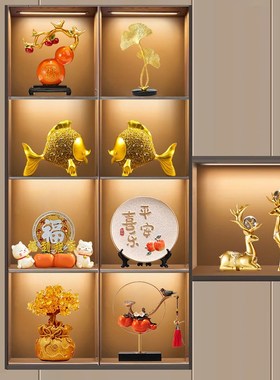 好寓意一帆风顺酒柜装饰品摆件轻奢高档事事如P意客厅乔迁新居礼