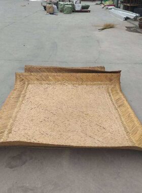 民俗老物件农村手工编织竹子老炕席土炕席旧凉席子怀旧装饰摆件