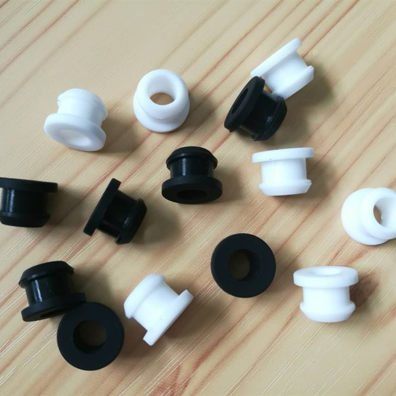 环保耐高温倒扣通孔硅橡胶双面护线环 扣式护线圈 过线圈 密封圈 - 图1