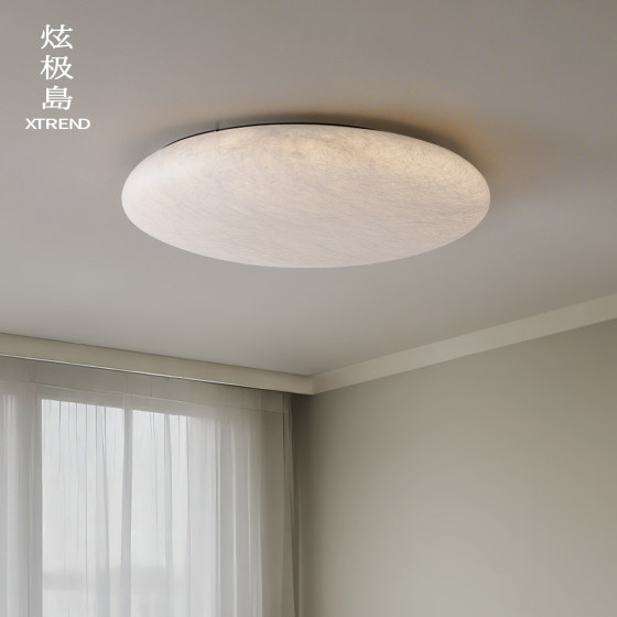 Real mulberry silk bedroom ceiling lamp modern and simple