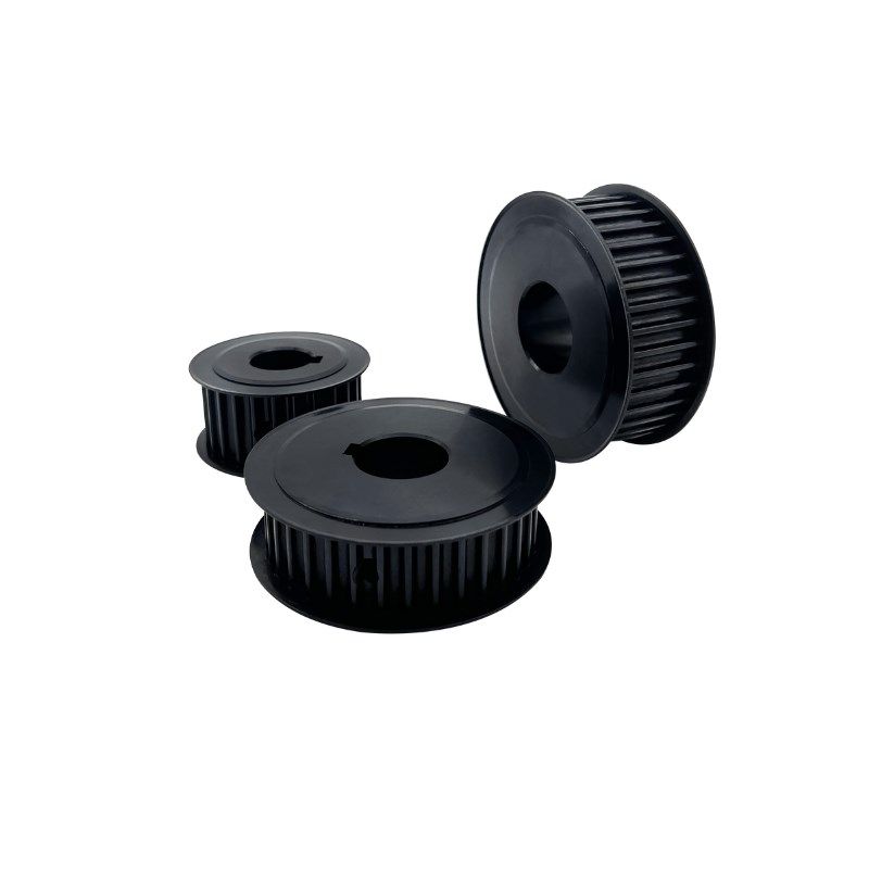 8M20齿铁同步轮两面平台5m同步带轮AF45钢发黑皮带轮键槽定制定做,淘宝优惠券,粉丝福利购,淘宝优惠卷