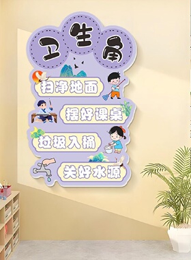 小班级教室墙面装饰幼儿园环创阅读区域标识挂牌图书角文化墙布置