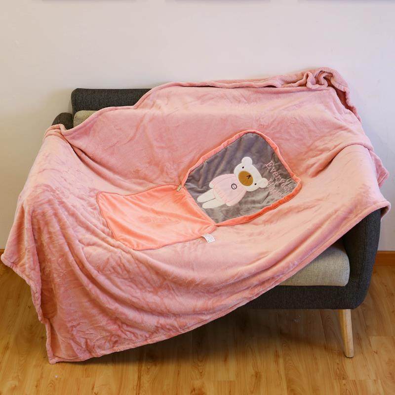 加厚抱枕被子两用靠垫被办公室珊瑚绒车载二合一毛毯午休头被汽车,淘宝优惠券,粉丝福利购,淘宝优惠卷