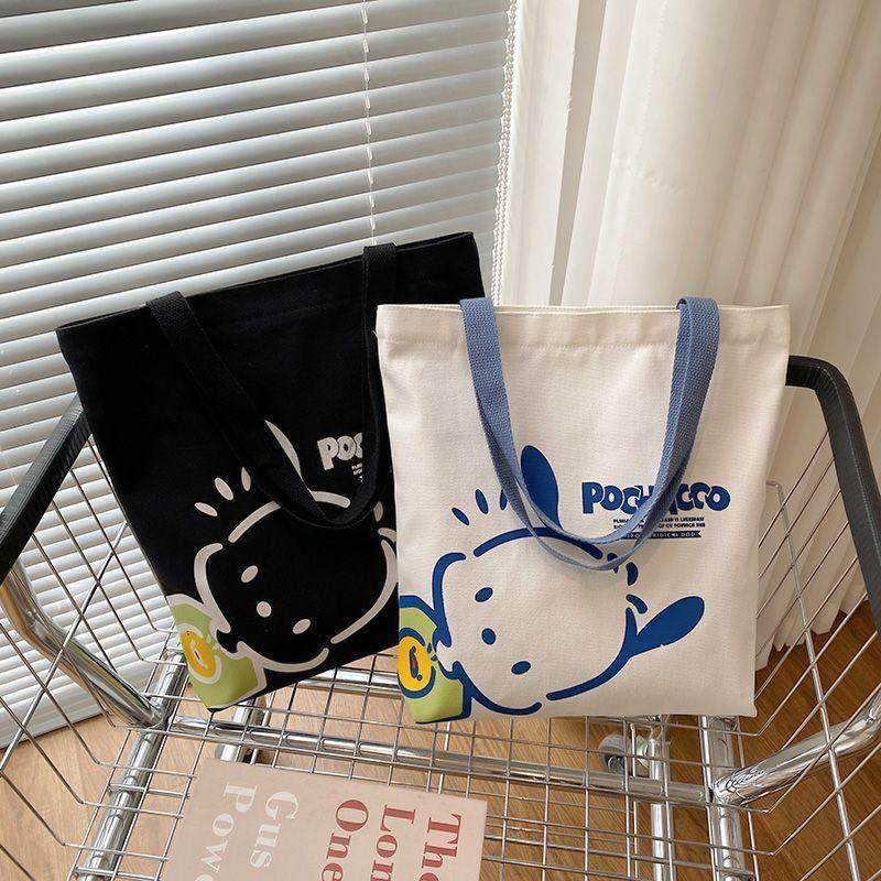 帆布包包女森系高颜值小众卡通单肩包外出大容量装书手提袋,淘宝优惠券,粉丝福利购,淘宝优惠卷