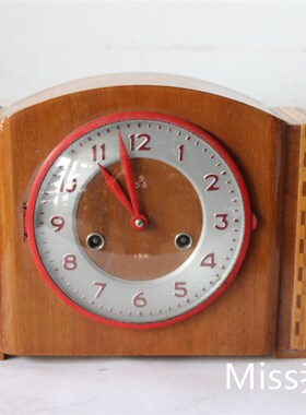 老座钟老台钟三五牌钟表555钟十五天钟机械老钟表怀旧老物件装饰