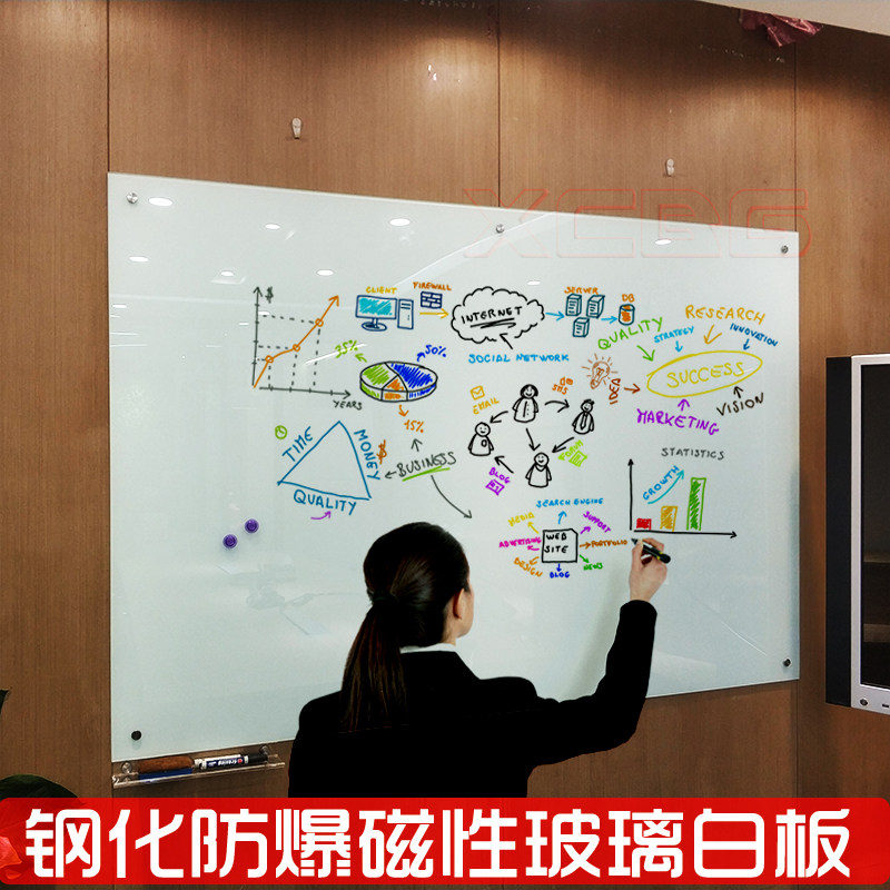 办公墙贴磁性白板教学培训钢化玻璃家用儿童涂鸦黑板壁挂式室会议,淘宝优惠券,粉丝福利购,淘宝优惠卷