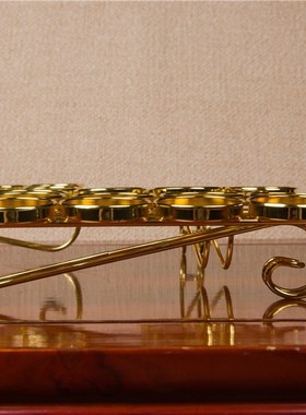 万字排9盏莲花荷花酥油灯灯座灯架佛灯供灯家用烛台供品摆件