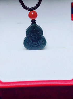 天然和田玉葫芦雕刻吊坠平安无事牌转运纳福男女款外形简约大气