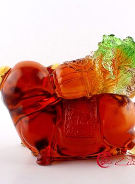 琉璃摆件生肖猪财运到百财招财创意家居饰品朋友长辈生日祝寿礼品