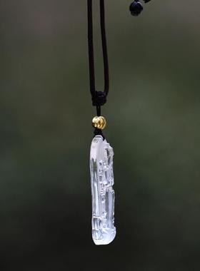 琉璃摩利支天吊坠挂件本命菩萨佛像挂饰项链随身佛八臂观音佛牌