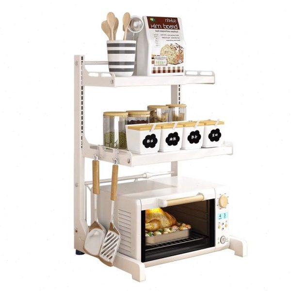厨房微波炉置物架伸缩可调饭煲烤箱架节台面分层架子多功能收纳架,淘宝优惠券,粉丝福利购,淘宝优惠卷