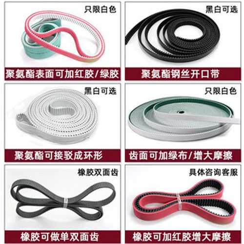 三维8M橡胶同步带HTD8M864 8M872 8M880 8M888 圆弧齿形传动皮带 - 图1