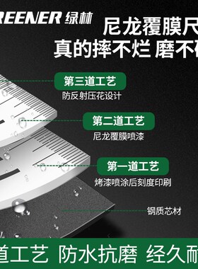 绿林卷尺5米家用高精度尺子3米圈尺7.5米10米盒尺加厚加硬钢卷尺