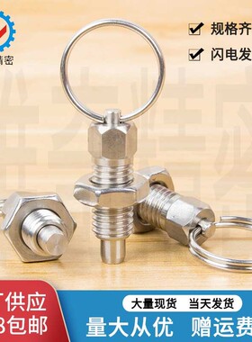 拉环分度销 拉环销 弹簧销 旋钮柱塞GN717 M6M8M10M12M16M24现货