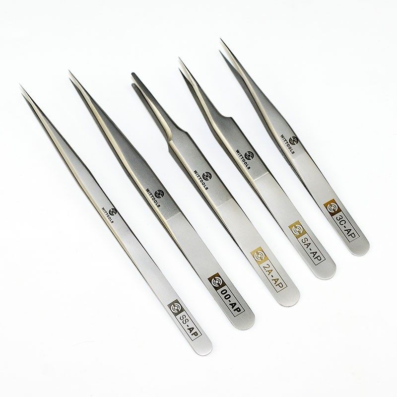 日本WiT威特飞线镊子手机维修特尖弯防静电镊子夹黑头眉毛挑燕窝,淘宝优惠券,粉丝福利购,淘宝优惠卷