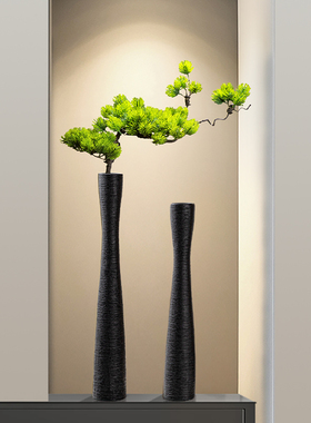 创意进门花瓶摆件客厅插花高入户玄关H壁龛电视柜酒柜装饰品迎客