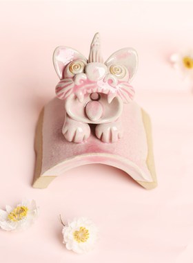 【先锋文创】云南沙溪古镇瓦猫盲盒摆件 手工自制每款都不一样