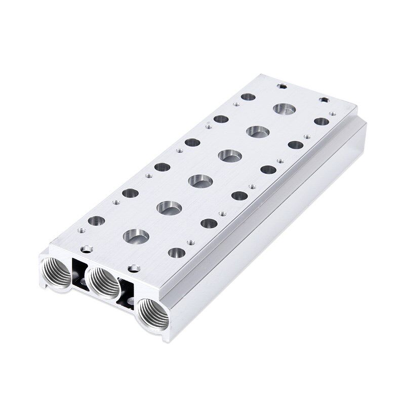 电磁阀底座4V210-08连接汇流板200M100M2F3F4F5F6F7F8F9F10F位联 - 图3