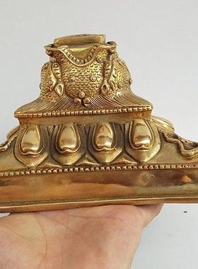 纯铜杵普巴金刚撅专用三角底座马头杵新中式金刚杵大号底座客厅