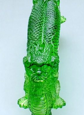 招财龙水晶摆件工艺品酒店大堂大门门把手琉璃双开门高档装饰品