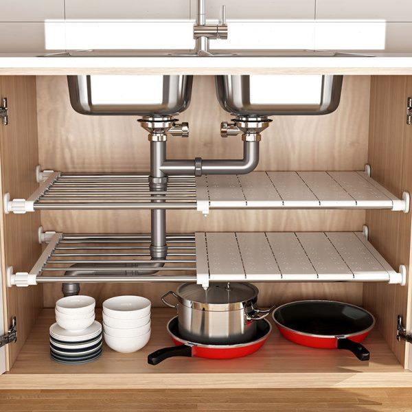 厨房下水架分层置物架吊柜储物架收纳橱柜内隔层分隔板衣柜以信,淘宝优惠券,粉丝福利购,淘宝优惠卷