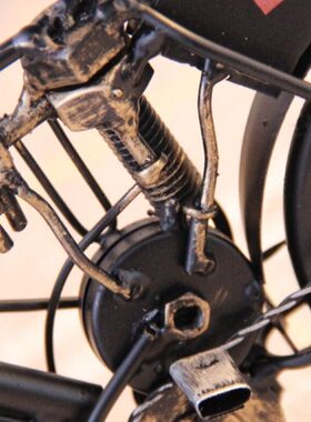 复古怀旧客厅摆件家居装饰品创意铁艺自行车模型酒柜摆设工艺品