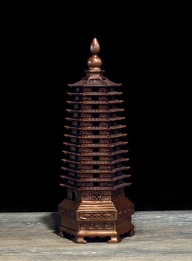 紫铜13十三层文昌塔九层9层文笔塔工艺摆件送学生书房办公室饰品