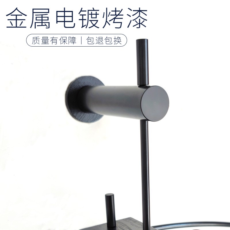 极简大指针挂钟客厅家用时尚轻奢装饰实木挂墙表西班牙静音石英钟 - 图1