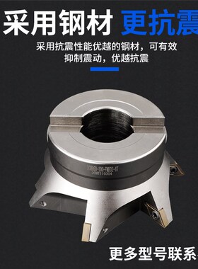 DCWR燕尾槽铣刀盘CNC清根燕尾V型槽铣刀盘VCWR内孔鸠尾刀盘55度60