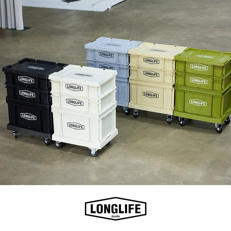 源头工厂longlife工业风堆叠塑料箱家用加厚组合柜车载后备收纳箱 - 图0