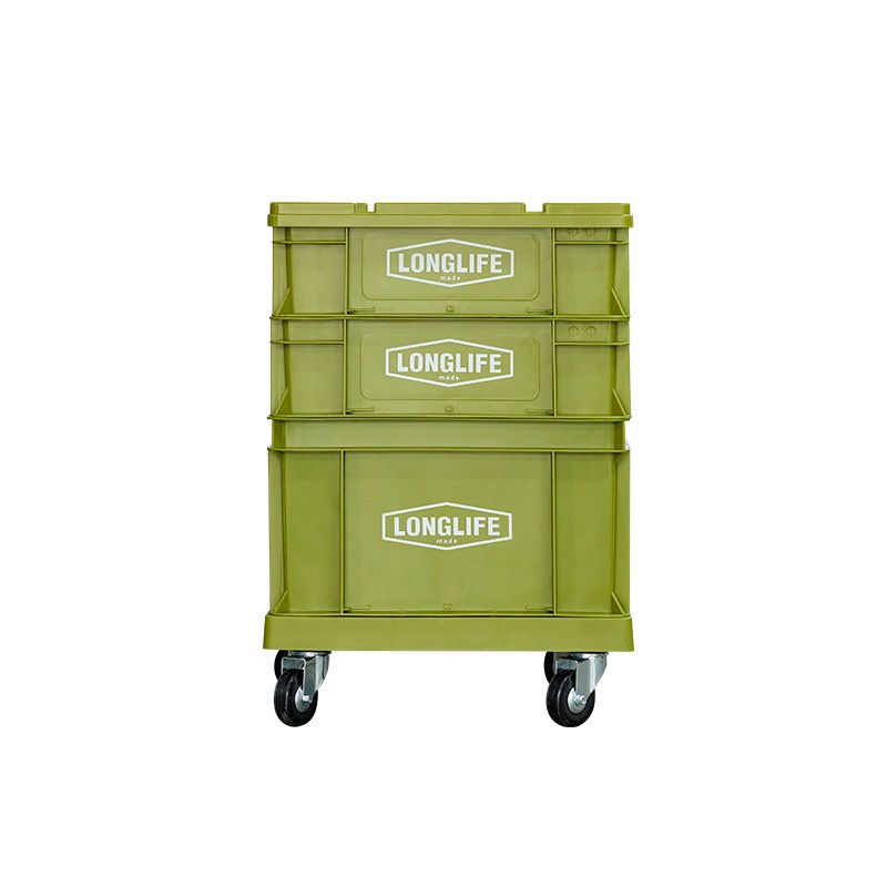 源头工厂longlife工业风堆叠塑料箱家用加厚组合柜车载后备收纳箱 - 图2