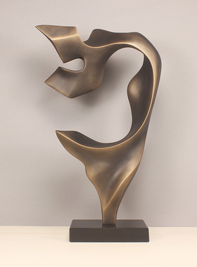 摆件家居饰品酒店玄关创意轻奢现代人物样板房客厅抽象雕塑艺术大