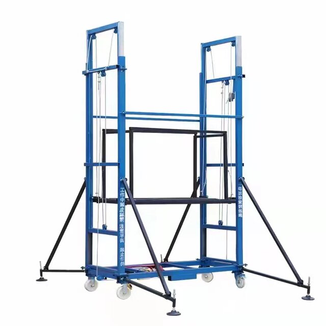 Electric lifting scaffolding remote control lifting mobile platform decoration and unloading construction site folding elevator construction ladder