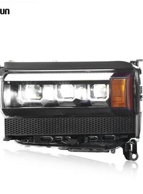 适用于24款丰田普拉多LC250大灯总成霸道改装高配透镜LED日行流光