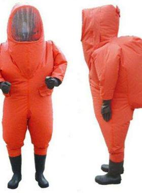 重型防化服全封闭防化服连体气密性液氨防护服化学耐酸碱防化服