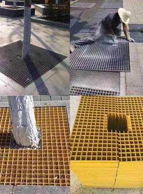 直销玻璃钢格栅光伏检修通道板化工平台地面网格板铁路工程