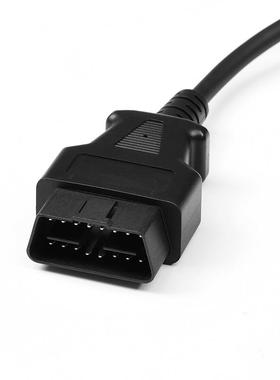 汽车OBD公头转6个DB9母头接口SerialRS232诊断工具网关连接线