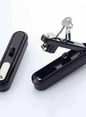 益升华恒珠柜锁MS8012配电柜电气柜门锁锌合金带挂锁扣直发